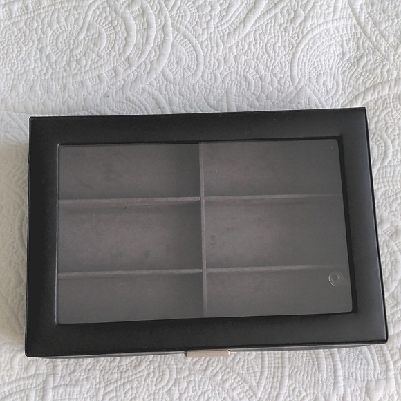 TECHSWISS Eyeglasses & Sunglasses Storage Case in Black Leather - Picture 4 of 14